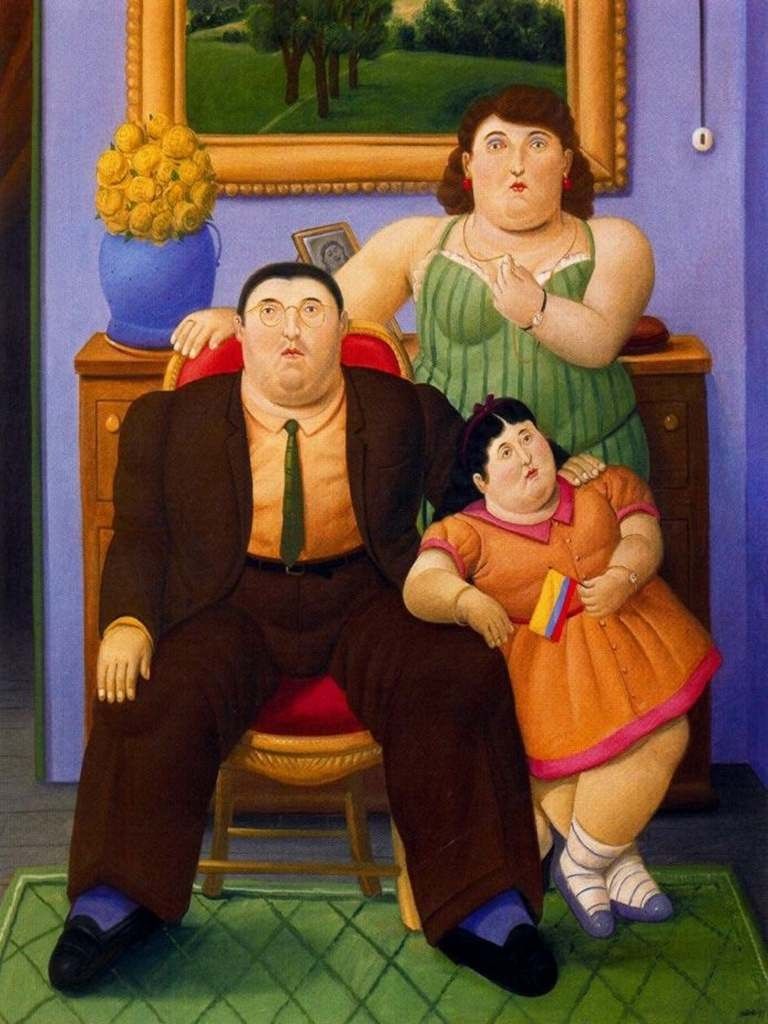 Fernando Botero Familia Colombiana